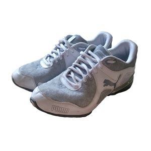 Puma Womens iocell 1.0 White And Grey Running Sneakers Size 8